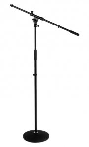 CAYMON CST210B - statyw mikrofonowy z ramieniem, na okrągłej podstawie, regulowany, czarny