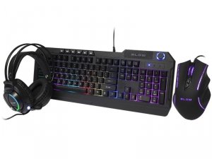 BLOW Zestaw gamingowy Klawiatura + mysz + słuchawki