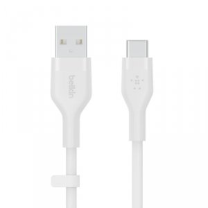Belkin Kabel BoostCharge USB-A do USB-C silikonowy 1m, biały