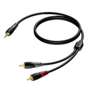 PROCAB Kabel 3,5 mm Jack Męski Stereo - 2x RCA/Cinch Męski 5 m - CLA711/5