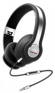MTX Słuchawki Hi-Fi iX1 BLK - z redukcją szumów i bogatym basem, pilot do Apple, Czarne