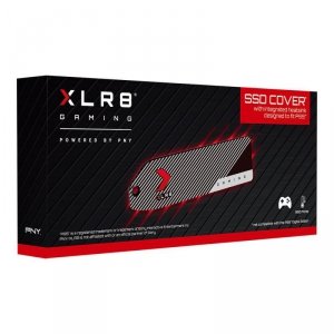 PNY Osłona dysku SSD XLR8 ze zintegrowanym radiatorem zaprojektowany do PS5 M22110PSVHS-XR-RB