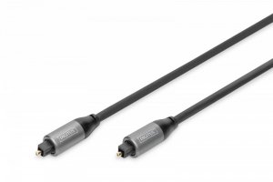 Digitus Kabel audio optyczny Toslink 2.2mm/Toslink 2.2mm M/M aluminium, 1m