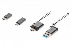 Digitus Zestaw adapterów USB Premium - 4 częściowy