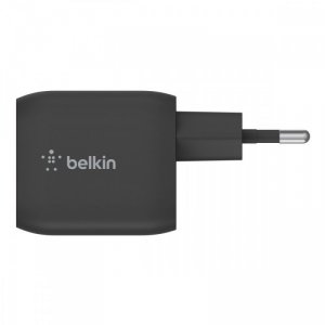 Belkin Ładowarka podwójna ścienna 45W USB-C GAN z PPS czarna