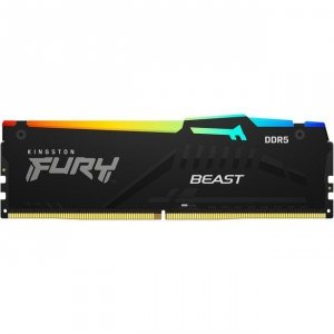 Kingston Pamięć DDR5 Fury Beast Black RGB  32GB(1*32GB)/5200  CL36 EXPO