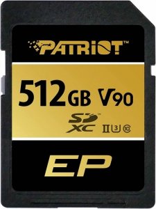 Patriot Karta pamięci SDXC 512GB V90 UHS-II U3 C10 300/260MB/s