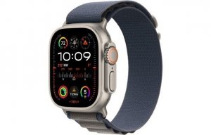 Apple Watch Ultra 2 GPS + Cellular, 49mm Koperta z tytanu z opaską Alpine w kolorze niebieskim - L
