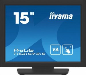 IIYAMA Monitor 15 cali T1531SR-B1S VA,RESISTIVE,HDMI,DP,VGA,IP54,2x1W