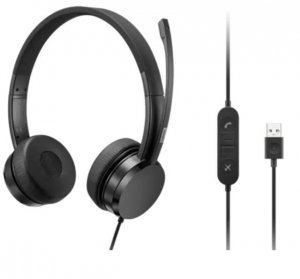 Lenovo Analogowy zestaw słuchawkowy USB-A Wired Stereo On-Ear Headset 4XD1K18260