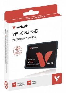 Verbatim VI550 S3 2.5 SSD 256 GB Vi550, 256 GB, 2.5, 560  MB/s, 6 Gbit/s