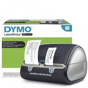 DYMO LabelWr 450 Twin Turbo, Black LabelWriter 450 Twin Turbo,  Direct thermal, 600 x 300 DPI, 71 lpm, Black,Silver, Windows XP/