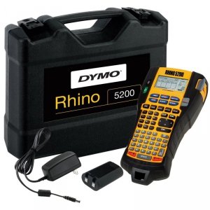 DYMO Rhino 5200 Case RHINO 5200 Kit, Thermal  transfer, 180 x 180 DPI, Black,Yellow, ABC, 100 characters, 1.9 cm