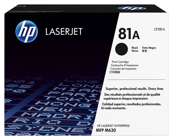 HP Toner 81A Black Original LaserJet Toner CF281A