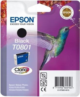 Wkład czarny do Epson Stylus Photo R265/360/RX560/585/685; T0801