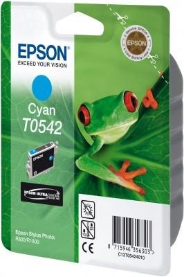Tusz do Epson Stylus Photo R800/R1800 Cyan Ink Cartridge 400 str. T0542