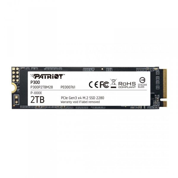 Dysk SSD Patriot P300 2TB M2 2280 PCI-Ex4 Gen3 NvME