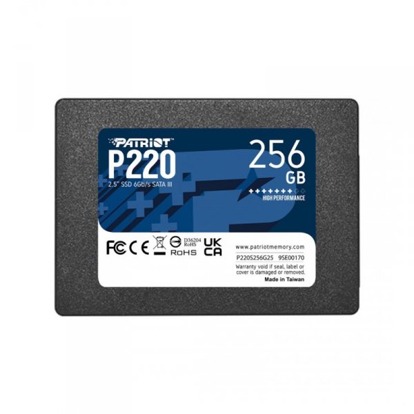 SSD Patriot P220 256GB SATA3 2,5&quot;