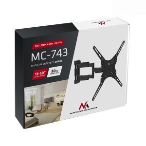 Uchwyt Maclean MC-743 (ścienne, Uchylny; 13&quot; - 50&quot;; max. 30kg)