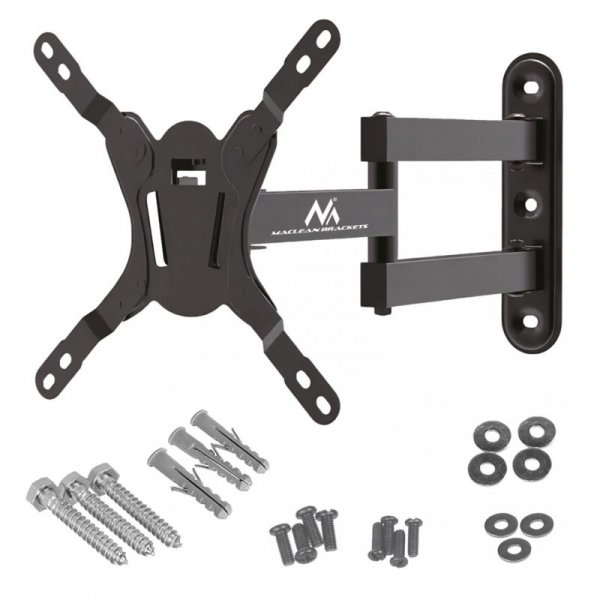 MACLEAN UCHWYT DO TELEWIZORA LUB MONITORA, MAX. VESA 200X200, 23-43&quot;, 30KG, CZARNY MC-418