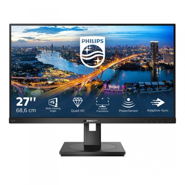 Philips | 275B1/00 | 27 &quot; | IPS | Złącze QHD | 16:9 | 4 ms | 300 cd/m2 | Czarny | Ilość portów HDMI 1 | 75 Hz