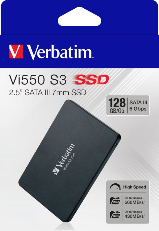 Dysk Verbatim VI550 S3 49350 (128 GB ; 2.5&quot;; SATA III)
