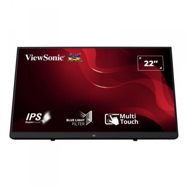 Viewsonic TD2230 monitor komputerowy 54,6 cm (21.5&quot;) 1920 x 1080 px Full HD LCD Ekran dotykowy Przeznaczony dla wielu użytk