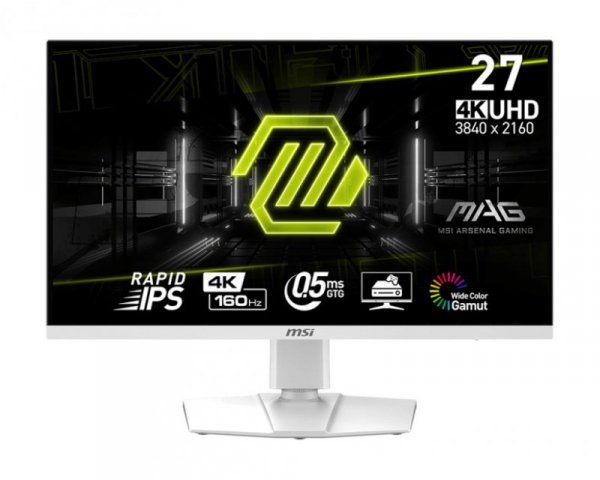 MSI MAG 274URFWDE monitor komputerowy 68,6 cm (27&quot;) 3840 x 2160 px 4K Ultra HD Biały