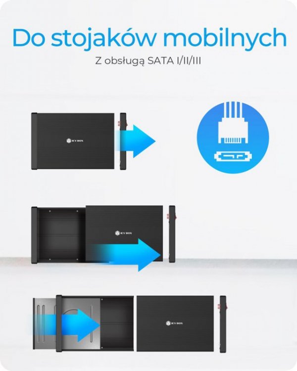 Obudowa ICY BOX IB-525-U3 5.25&quot; SATA III USB Type-C