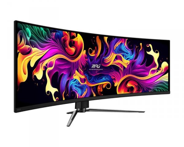 MSI Monitor MPG 491CQPX QD-OLED LED/QD-LED/Zakrzywiony/240Hz/49 cali/Czarny