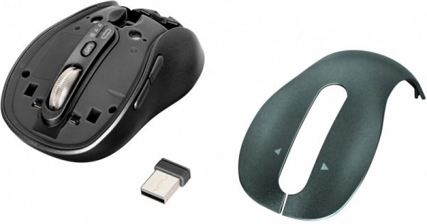 YENKEE Mysz bezprzewodowa Dual Bluetooth + USB 2,4GHz YMS 2010BK GYRO