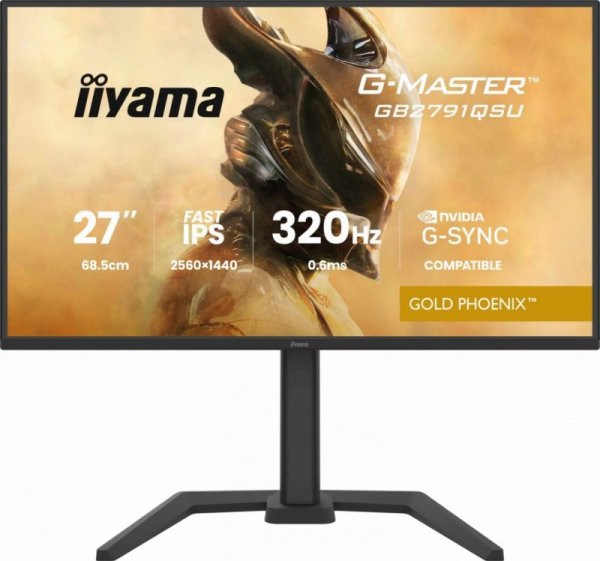 IIYAMA Monitor 25 cali GB2791QSU-B1 0.6ms,DP,2xHDMI 2.1 ,320Hz, Fast IPS,  WQHD,350 cd/m2, USB HUB x4 (2x Type-A, 2x Type-C), G-