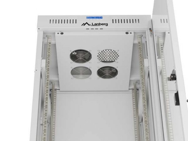 Lanberg Szafa instalacyjna rack stojąca 19" 32U 600x600 szara drzwi     perforowane LCD ( Flat pack)