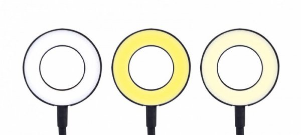 Gembird Lampa LED z uchwytem na telefon do selfie