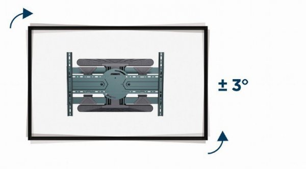 Gembird Uchwyt narożnikowy do telewizora (obracanie i przechylanie), 40 cali-80 cali, do 50kg