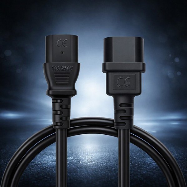 Qoltec Kabel zasilający IEC C13 | C14 | 3x1.0mm2 | Czysta miedź Cu | 2m