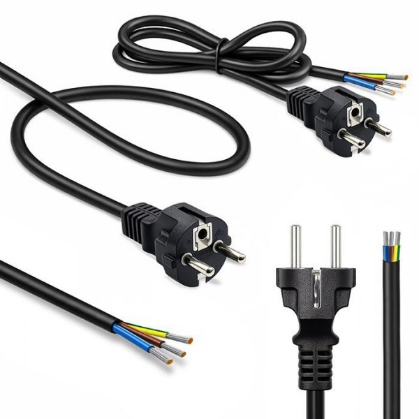 Qoltec Kabel zasilający SCHUKO CEE 7/7 (E/F) | miedź Cu | odizolowany lutowany | 3x0.75mm2 | 1.8m