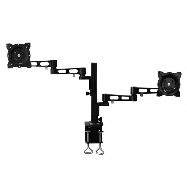 LogiLink Podwójny uchwyt na monitor 13-26 cali, aluminiowy