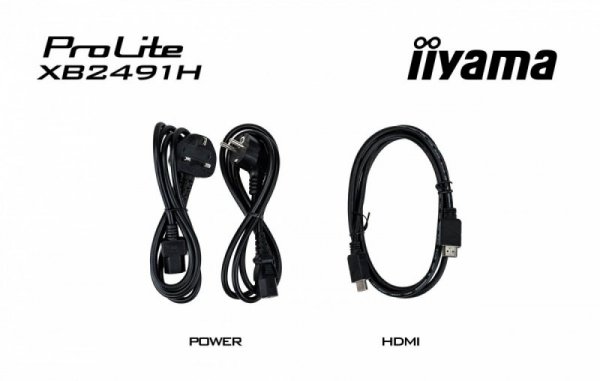 IIYAMA Monitor 24 cale XB2491H-B1 IPS, HDMI, DP, 1ms, 350cd, 1500:1, 120Hz, HAS150 (PIVOT)