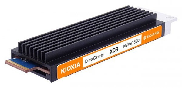 Kioxia Dysk SSD XD8 1920GB E1.S NVMe Gen.5 1x4 DWPD 1 3D TLC BiCS Flash Data Center NVMe SED PLP