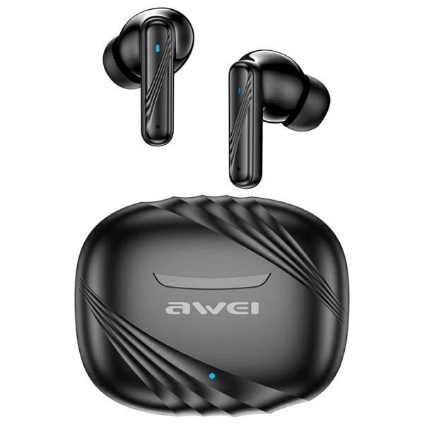 AWEI Słuchawki bluetooth 5.3 TA6 ANC czarne TWS
