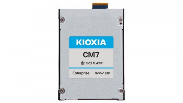 Kioxia Dysk SSD CM7-V 1600GB E3.S NVMe Gen.5 1x4 2x2 DWPD 3 3D TLC BiCS Flash Enterprise NVMe non-SED SIE PLP