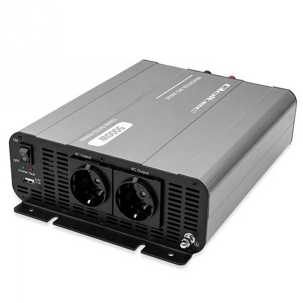 Qoltec Przetwornica napięcia MS Wave | 12V na 230V | 2500/5000W