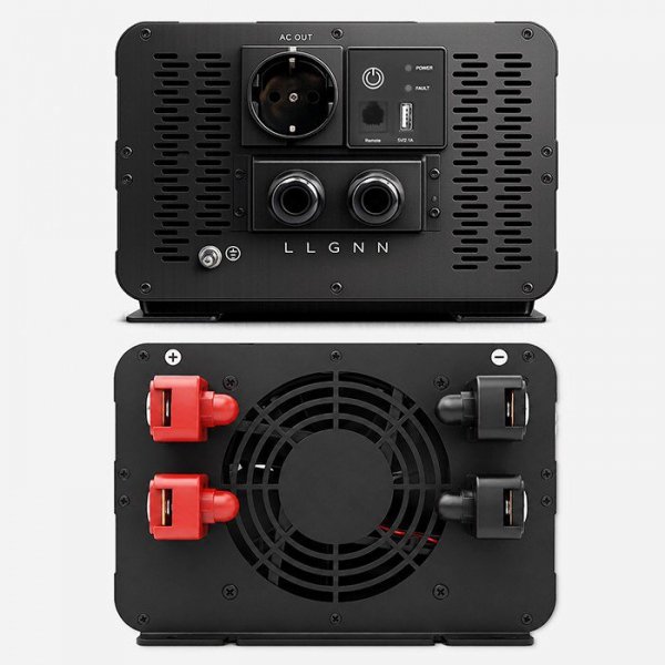 Qoltec Przetwornica napięcia Pure Sine Wave | 12V na 230V | 4000/8000W
