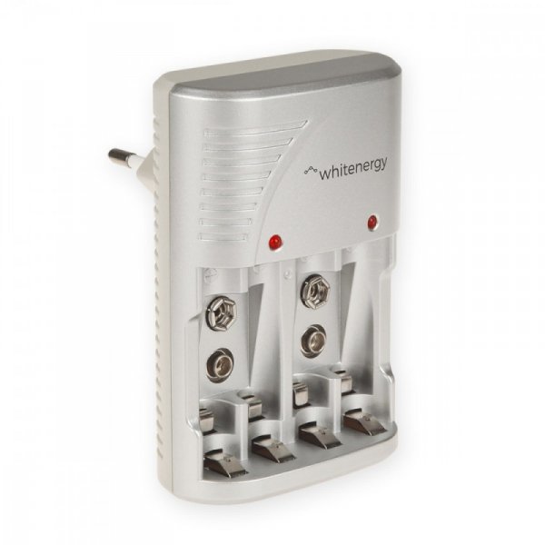 Whitenergy Ładowarka na 4xAA/4xAAA 2x6F22 (9V) 400mA 06452
