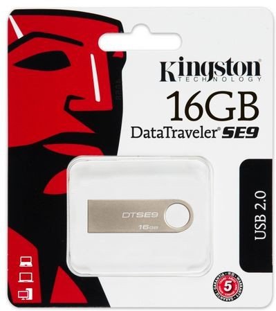 Kingston Data Traveler SE9 16GB USB2.0 Silver Metal