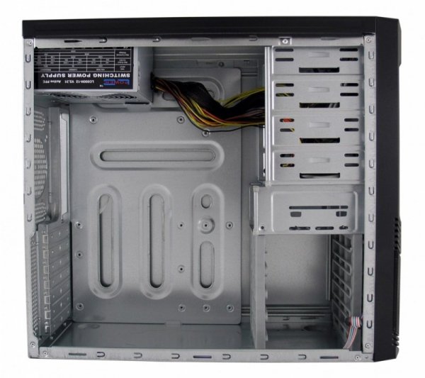 LC-POWER OBUDOWA CASE-PRO-925B MIDITOWER/2xUSB 2.0/1xUSB 3.0/CZARNA/HD-AUDIO/ 600W LC600H-12