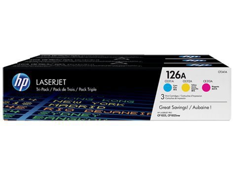 HP Inc. Toner 126A CP1025 3-Pack CMY CF341A