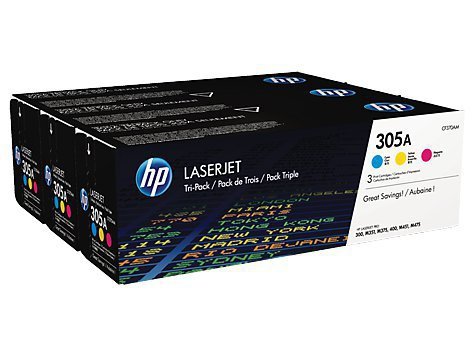 HP Inc. Toner 305A 3-Pack CMY CF370AM