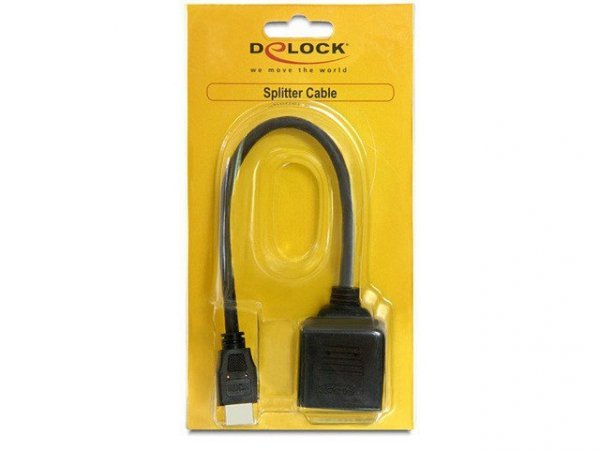 Delock Adapter HDMI(M)v1.4-&gt;2xHDMI(F)v1.4